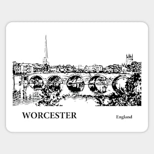 Worcester England Sticker